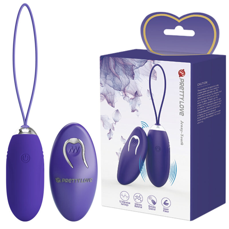Prettylove Silicone Vibrating Egg BI-014362W-9L