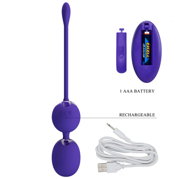 Two Ball Egg Vibrator BI-014548WL