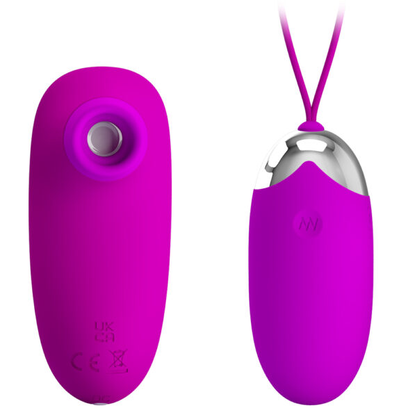 Remote Controlled Suction Egg Vibrator BI-014901W