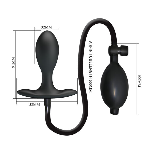 Silicone Inflatable Anal Plug
