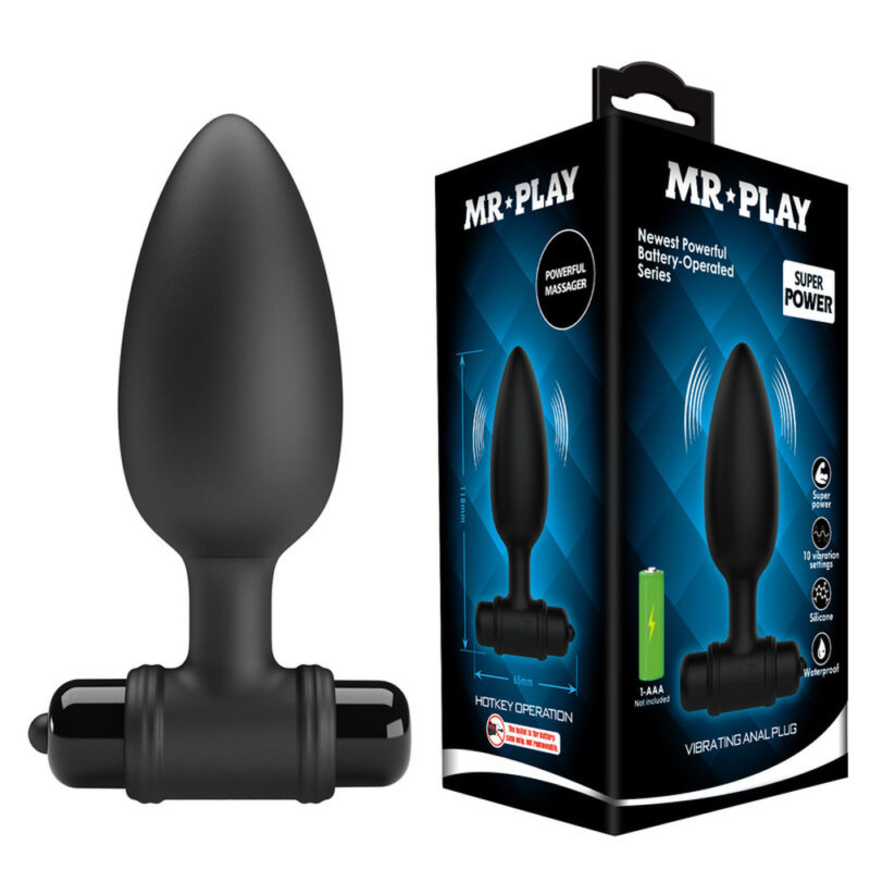 Mr.Play Silicone Vibrating Anal Plug