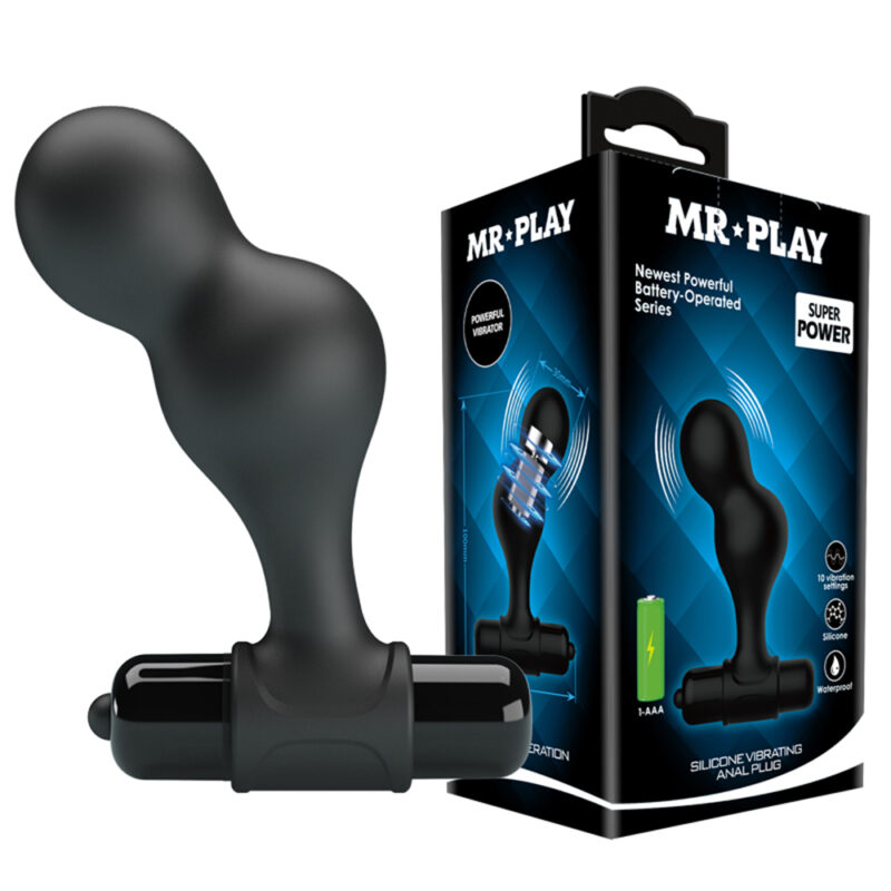 Mr.Play Silicone Vibrating Anal Plug