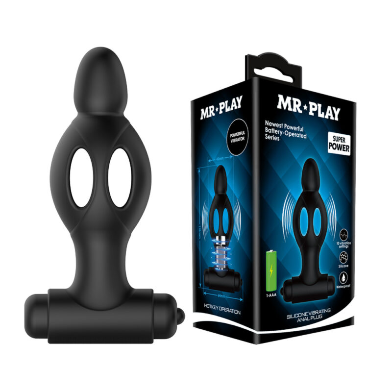 Mr.Play Silicone Vibrating Anal Plug