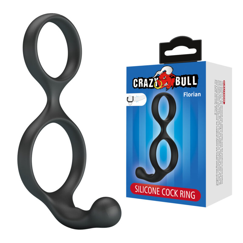 Ultra-Soft 2in1 Silicone Cock Ring - Florian