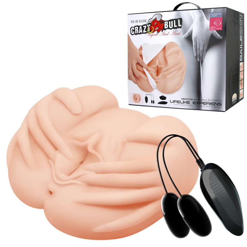 Vagina & Anal Lifelike Vibrating Ass