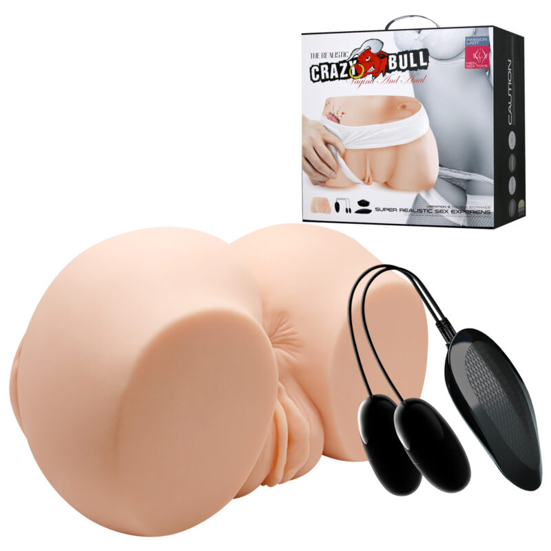 Vagina & Anal Lifelike Vibrating Ass