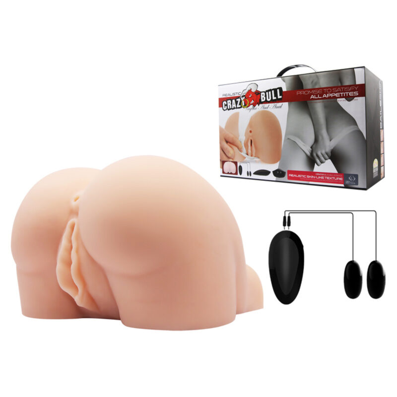 Vagina & Anal Lifelike Vibrating Ass