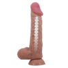 9.4" Sliding Skin Keel Dildo