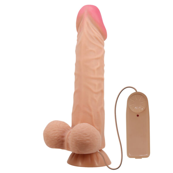 9.4" Vibrating Slide Skin Keel Dildo