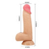 8.1" Sliding Skin Keel Dildo