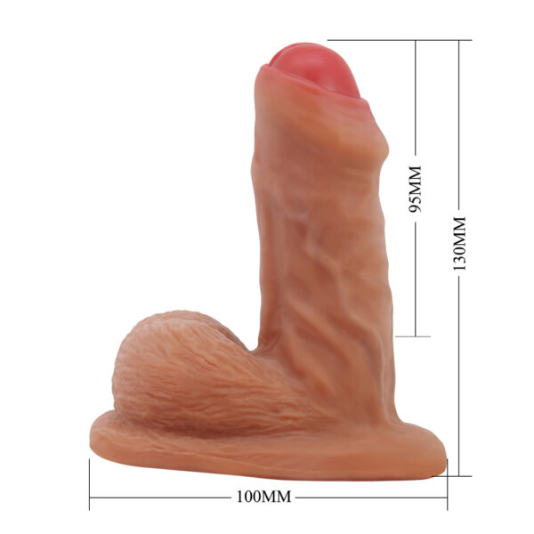 5.1" Brown Realistic Cock