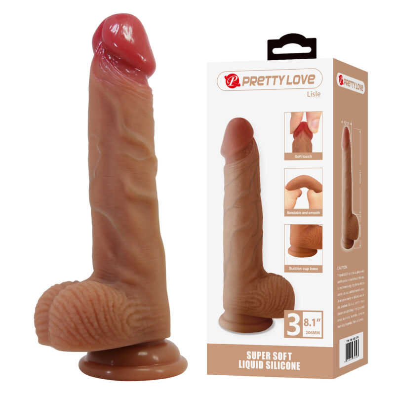 Prettylove Soft Silicone Dildo BW-008137N