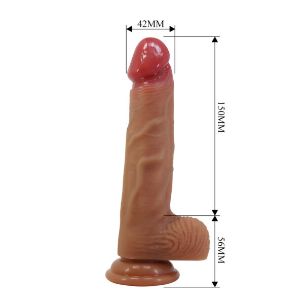 8.1" Liquid Silicone Lifelike Dong - Lisle
