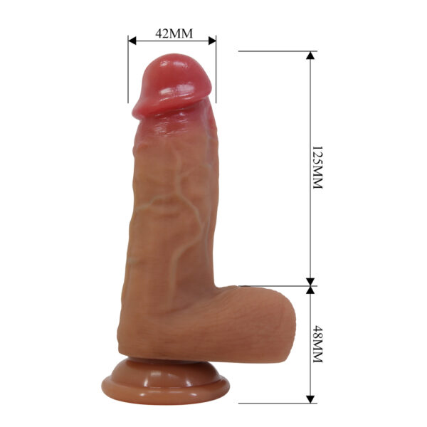 6.8" Liquid Silicone Lifelike Dong - Curtis