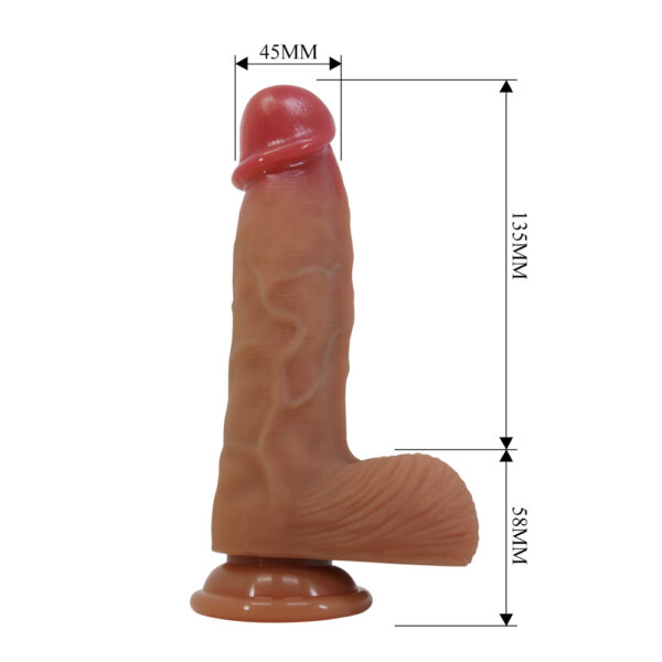 7.6" Liquid Silicone Lifelike Dong - Duvall