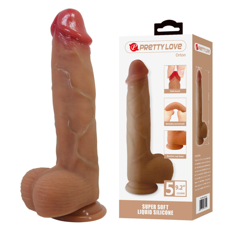 Prettylove Lifelike Silicone Dildo BW-008141N