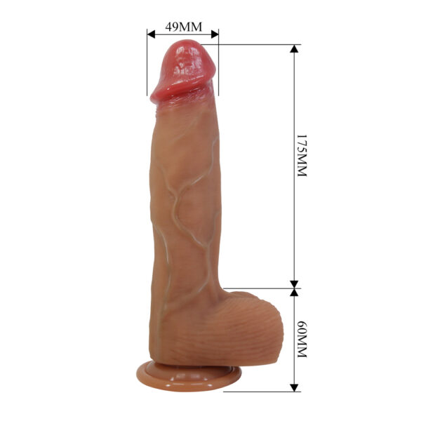 9.2" Liquid Silicone Lifelike Dong - Orten