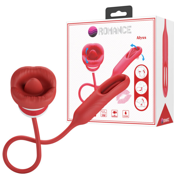 Natural Emotion Clitoral Licking Rose Vibrator MC62