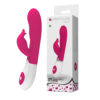 Prettylove Rose Silicone Rabbit Vibrator BI-014223 Jack Vibe