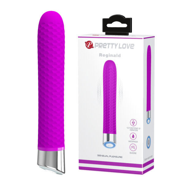 6.5" Textured Grid Clit Vibrator BI-014613