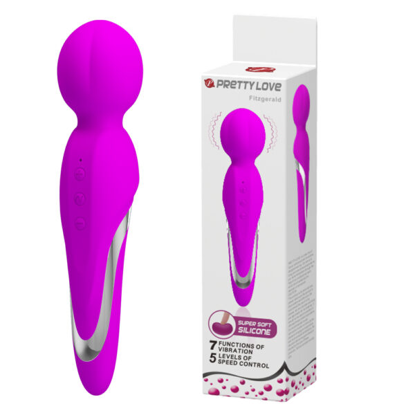 Soft Silicone Wand Vibrator BI-014622
