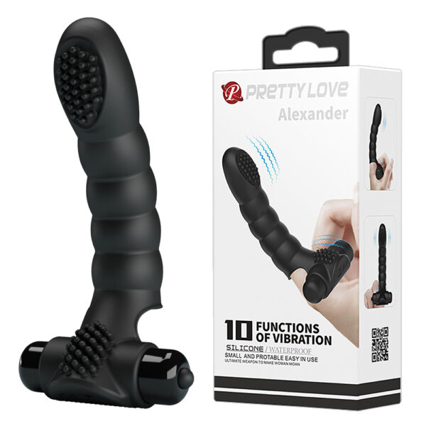 Prettylove Jointed Finger Sleeve Vibrator BI-014707