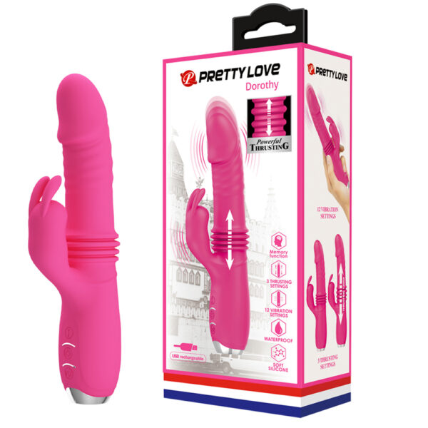 Prettylove Thrusting Dildo Vibrator BI-014713