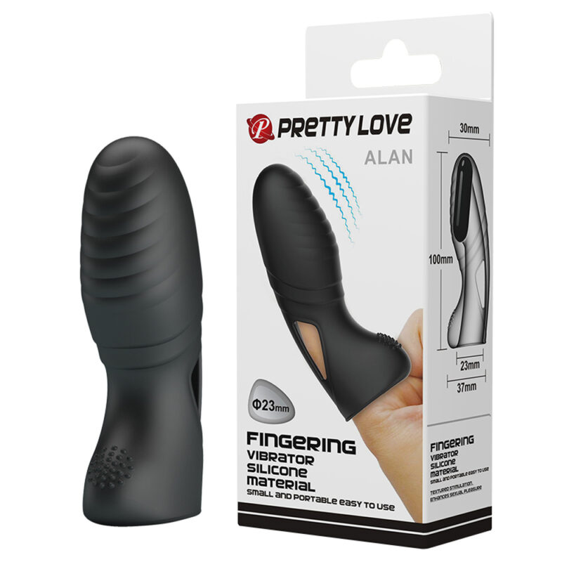 Prettylove Striped Finger Sleeve Vibrator BI-014750