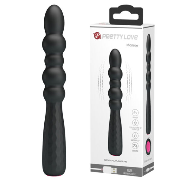 Prettylove Vibrating Bendable Anal Beads BI-014758