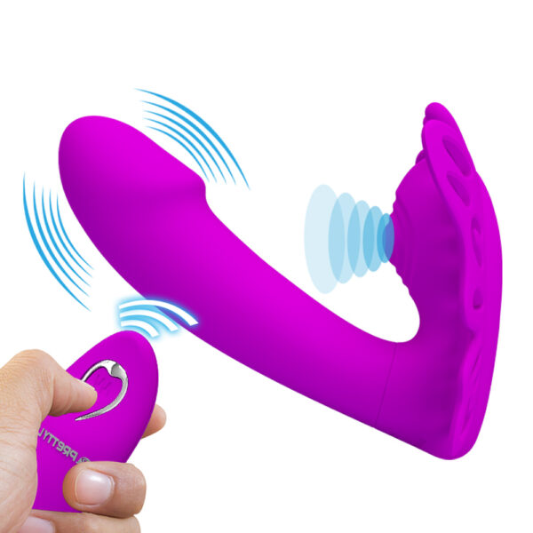 Wireless Butterfly Strap On Vibrator