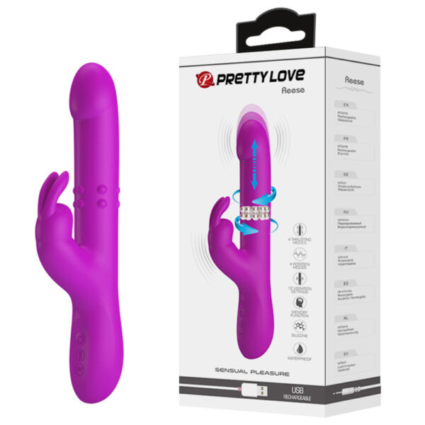 Prettylove Thrusting Jack Rabbit Vibrator BI-014902