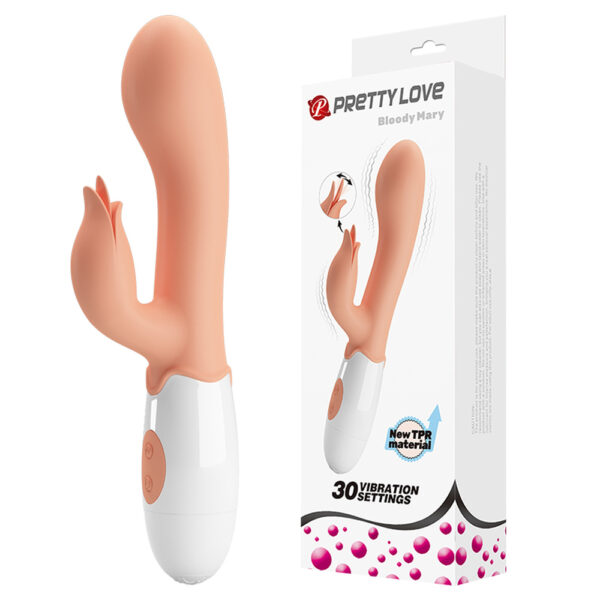 Prettylove Silicone Flesh Rabbit Vibrator BI-014961R