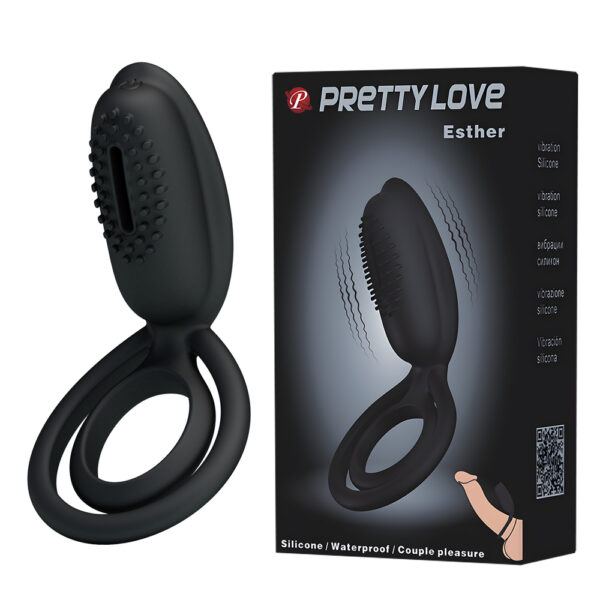 Prettylove Vibration Clitoris Cock Ring BI-026218