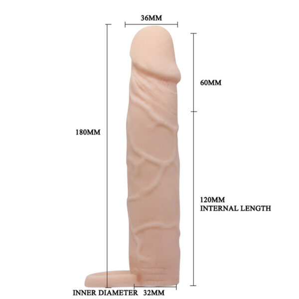 7" Realistic Penis Sleeve BI-026227