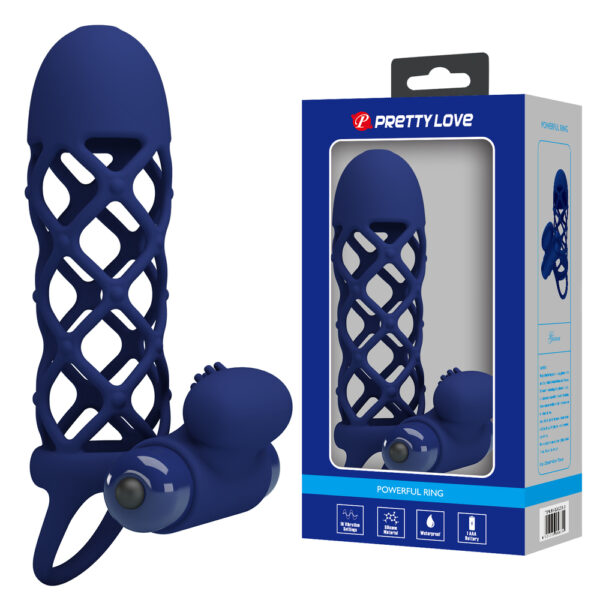 Prettylove Vibrating Hollow Penis Extension BI-026236
