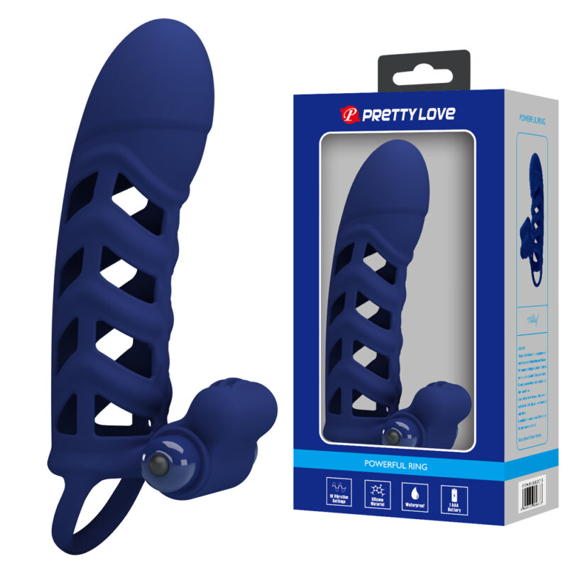 Prettylove 7.4" Vibrating Penis Extension BI-026237