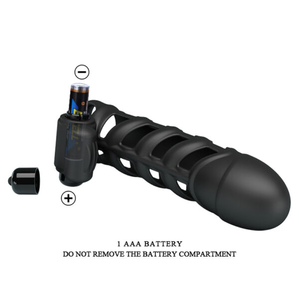 7.4" Silicone Vibrating Penis Extension