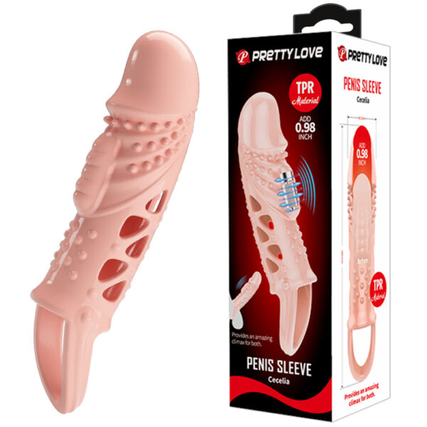 Prettylove 5.5" Vibrating Cock Sleeves BI-026242