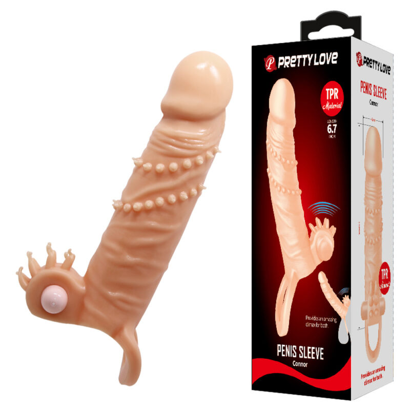 Prettylove 6.7" Flesh Penis Sleeve BI-026245