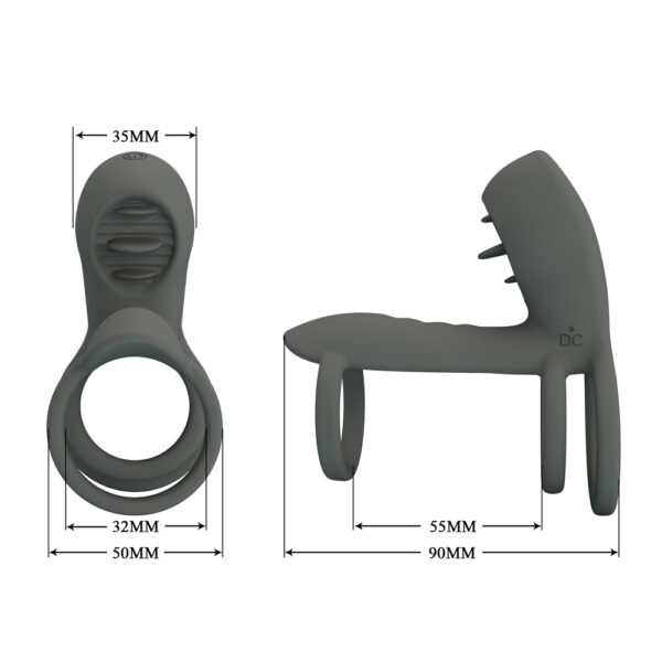 Clit Stimulation 3in1 Cock Ring