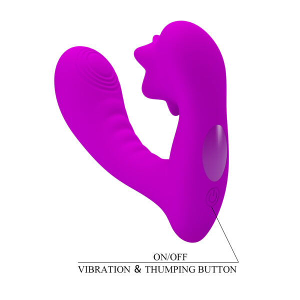Floral Brush Thumping Prostate Vibrator