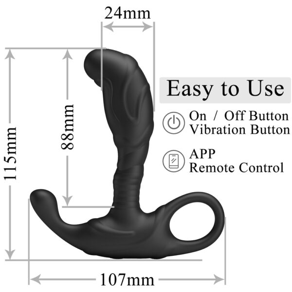 APP Controlled Prostate Anal Plug - Andrew
