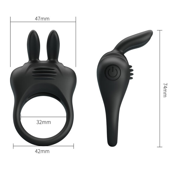 Vibrating Bunny Cock Ring BI-210264