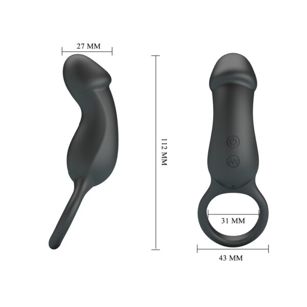 Silicone O Ring Dildo Anal Vibrator