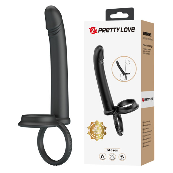 Prettylove Double Pentration Cock Ring BI-210332