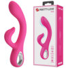 Prettylove Rose Silicone Jack Rabbit BI-300083