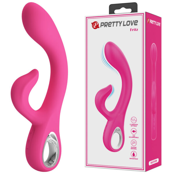 Prettylove Rose Silicone Jack Rabbit BI-300083