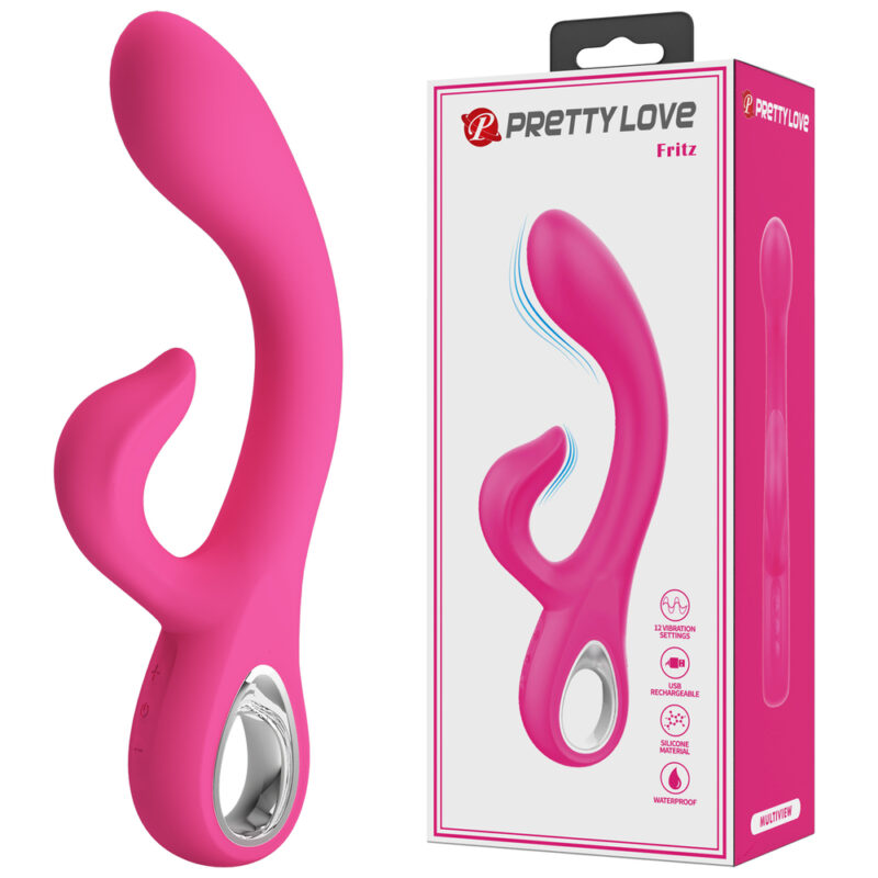 Prettylove Rose Silicone Jack Rabbit BI-300083