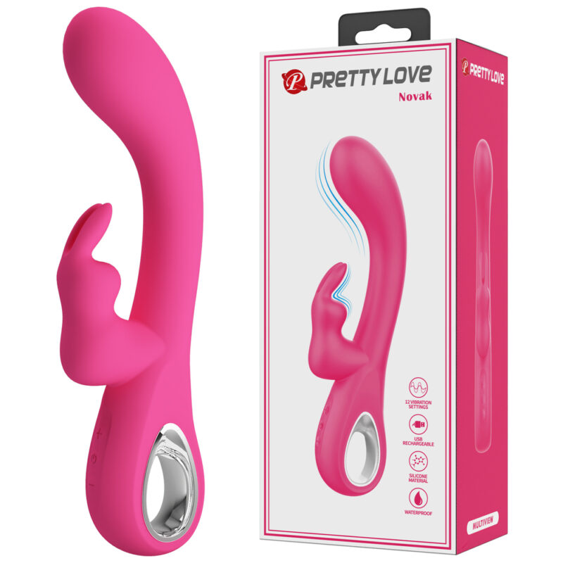 Prettylove Silicone Jack Rabbit Vibrator BI-300087