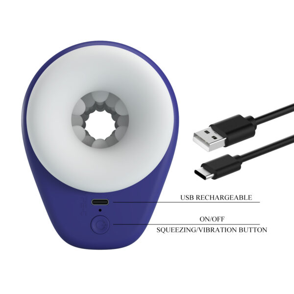 Vibrating Squeezing Masturbation Cup